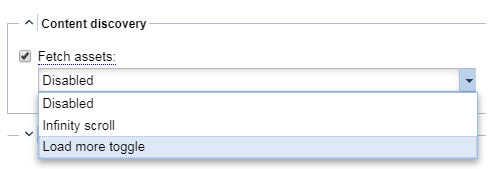 Load more toggle